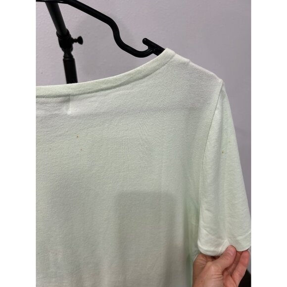 Jennifer Moore NWT Womens Light Green Embroidered Floral Shirt SZ Small - Picture 6 of 10